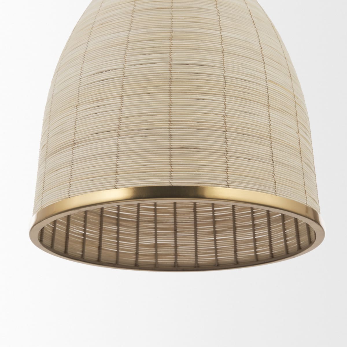 Saliha Pendant Light Cane | Gold Metal - pendant-light