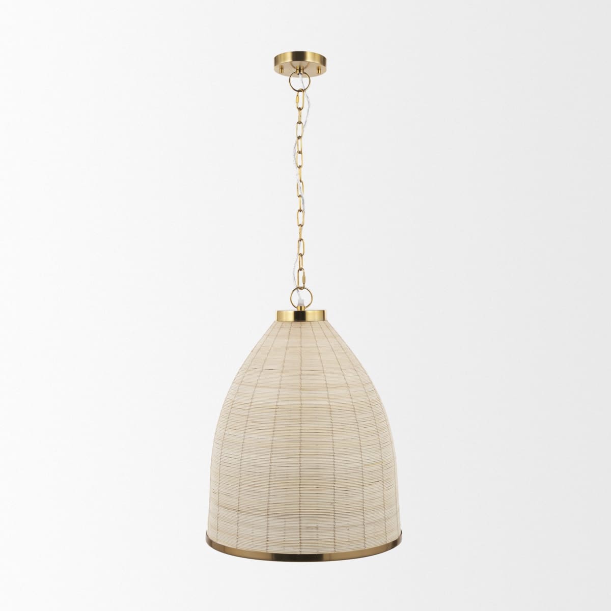 Saliha Pendant Light Cane | Gold Metal - pendant-light