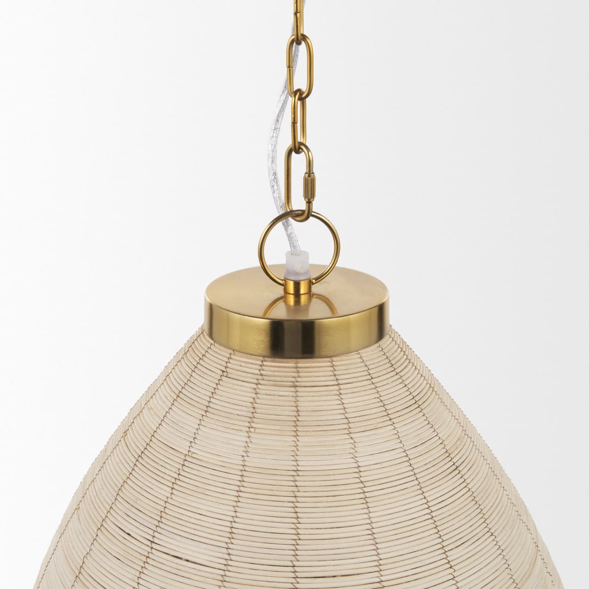 Saliha Pendant Light Cane | Gold Metal - pendant-light