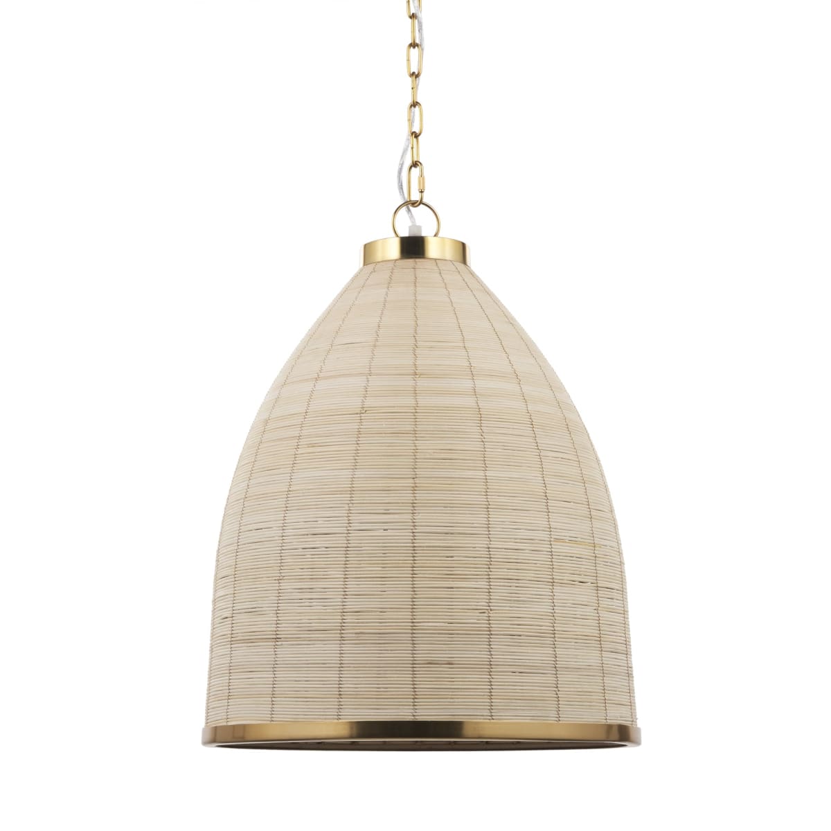 Saliha Pendant Light Cane | Gold Metal - pendant-light