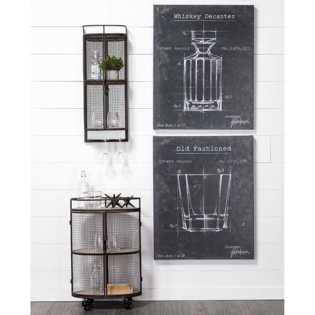 Saluti Bar Cart Brown Metal | Brown Wood - bar-carts