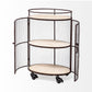 Saluti Bar Cart Brown Metal | Brown Wood - bar-carts