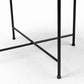 Samantha Accent Table Mirror | Black Metal | Large - accent-tables