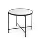 Samantha Accent Table Mirror | Black Metal | Large - accent-tables