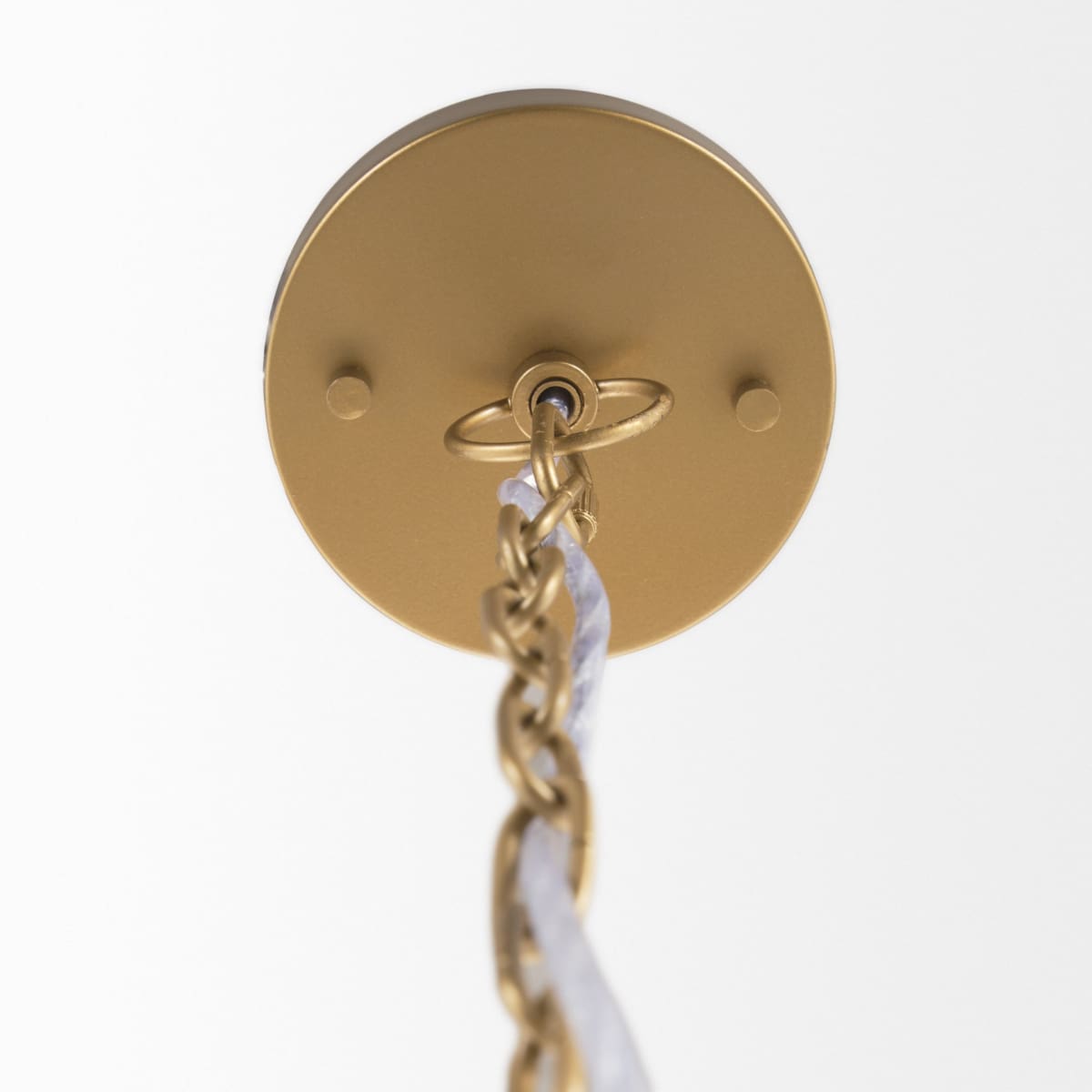 Sanne Pendant Light Gold Metal | Silver Foil | Wide - pendant-light