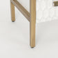 Savannah Gold Accent Cabinet 3 Drawer White | Gold Metal | 3 Drawer - acc-chest-cabinets