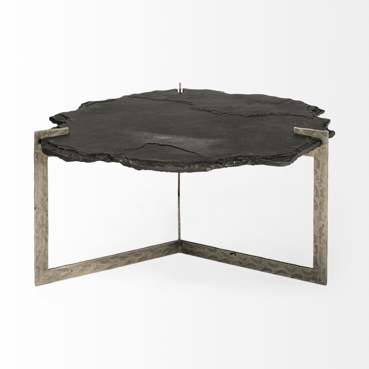 Shale Coffee Table Black Slate | Iron - coffee-tables