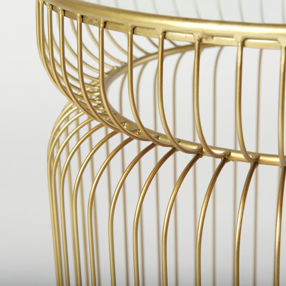 Shani Accent Table Gold Metal | Glass - accent-tables
