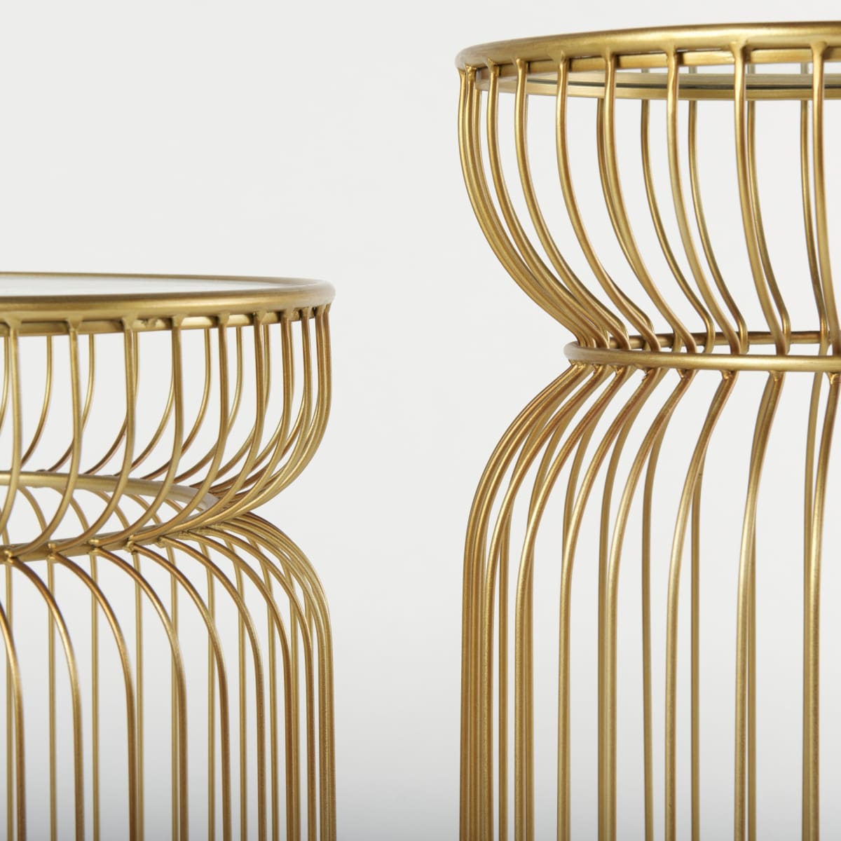 Shani Accent Table Gold Metal | Glass - accent-tables
