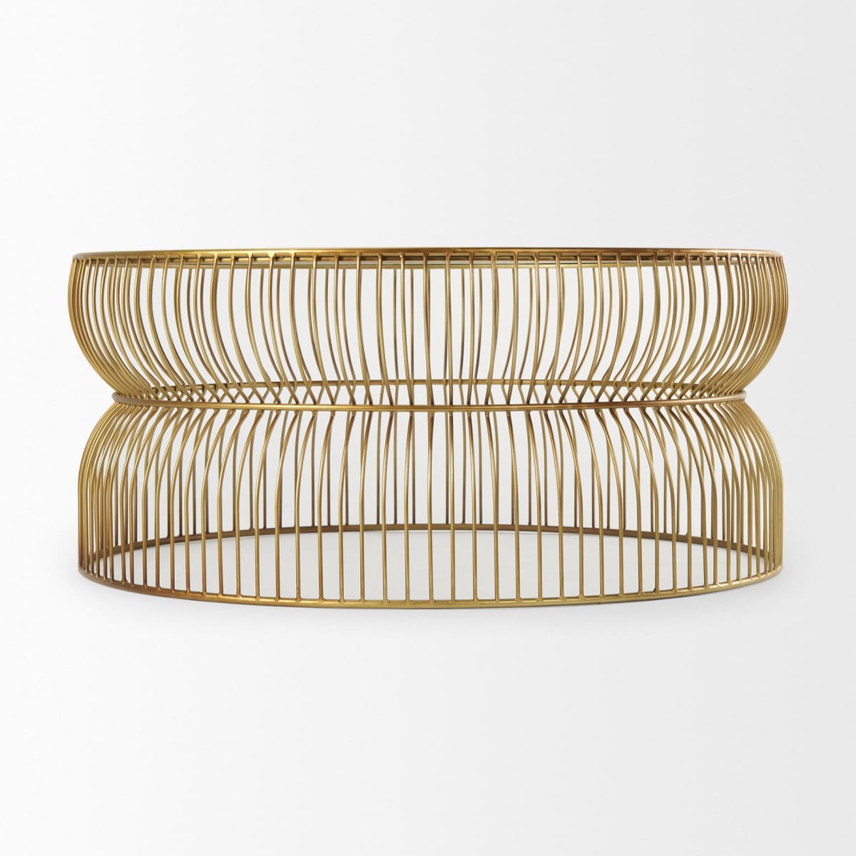 Shani Coffee Table Gold Metal | Glass - coffee-tables