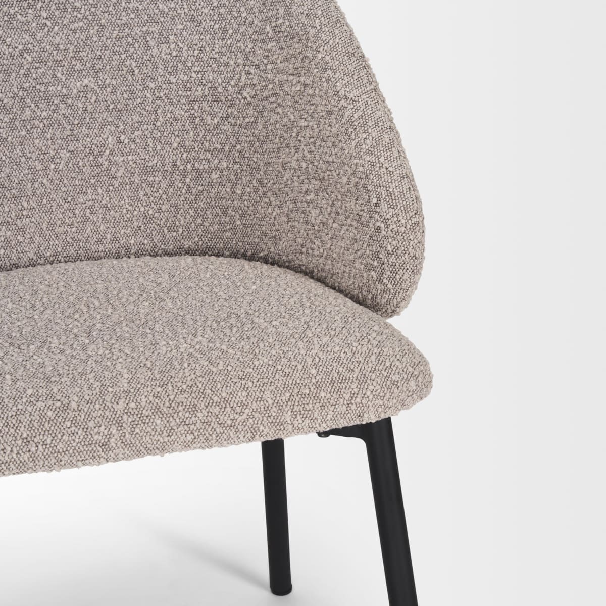 Shannon Dining Chair Taupe Boucle - dining-chairs