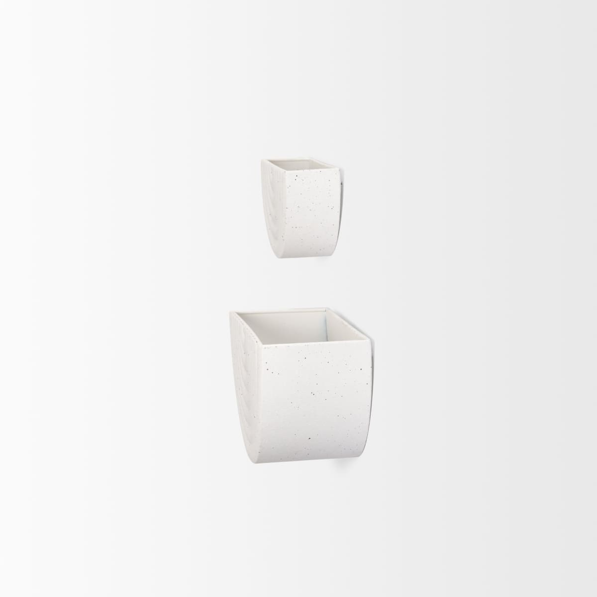 Shilo Wall Planter White Metal - wall-furniture