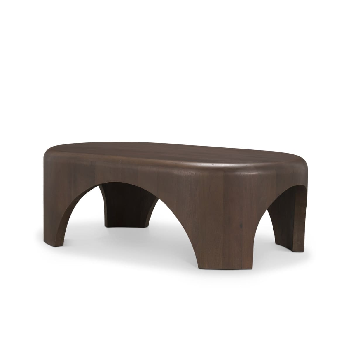 Shima Oval Coffee Table Dark Brown | Wood | Oval - coffee-tables