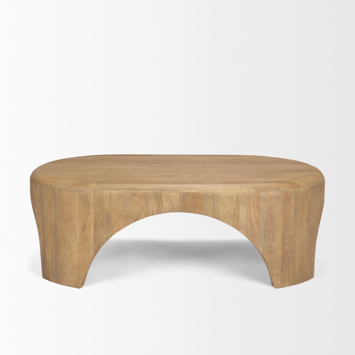 Shima Oval Coffee Table Light Brown | Wood | Oval - coffee-tables