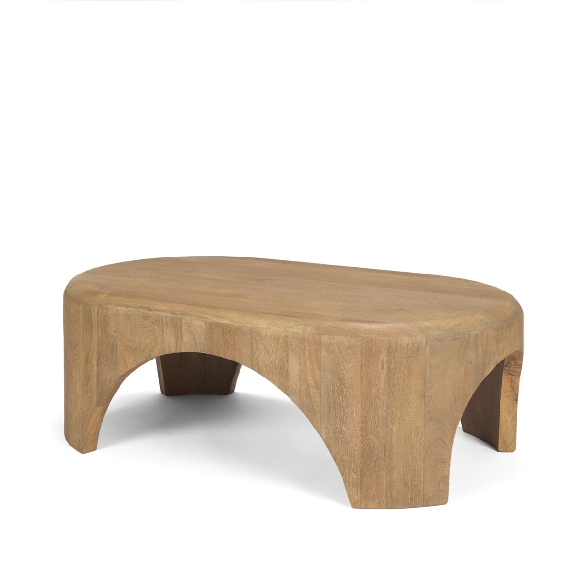 Shima Oval Coffee Table Light Brown | Wood | Oval - coffee-tables