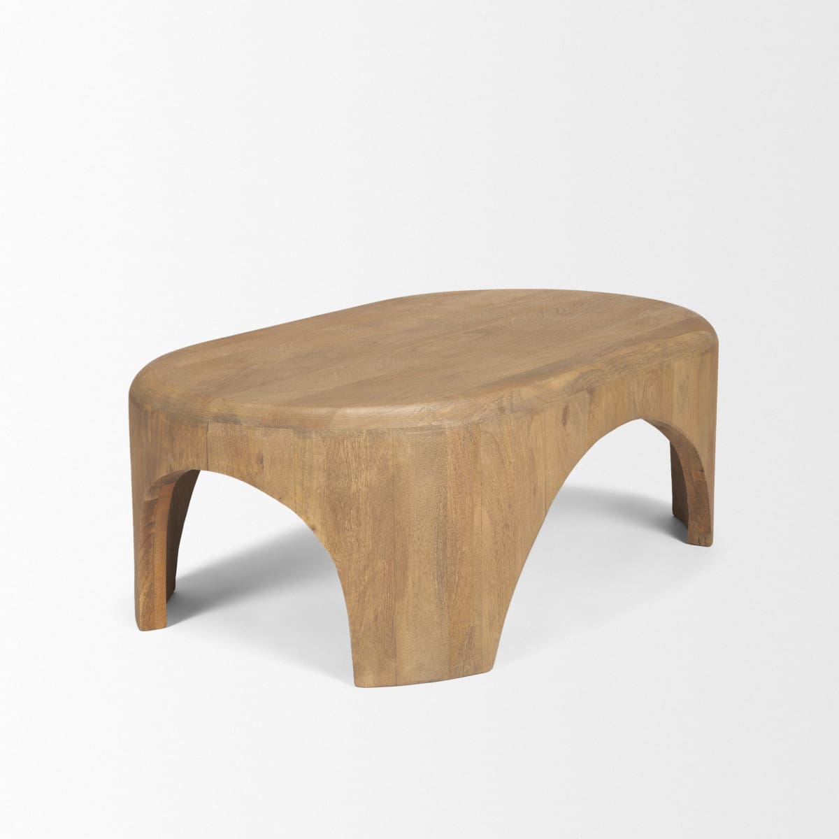 Shima Oval Coffee Table Light Brown | Wood | Oval - coffee-tables