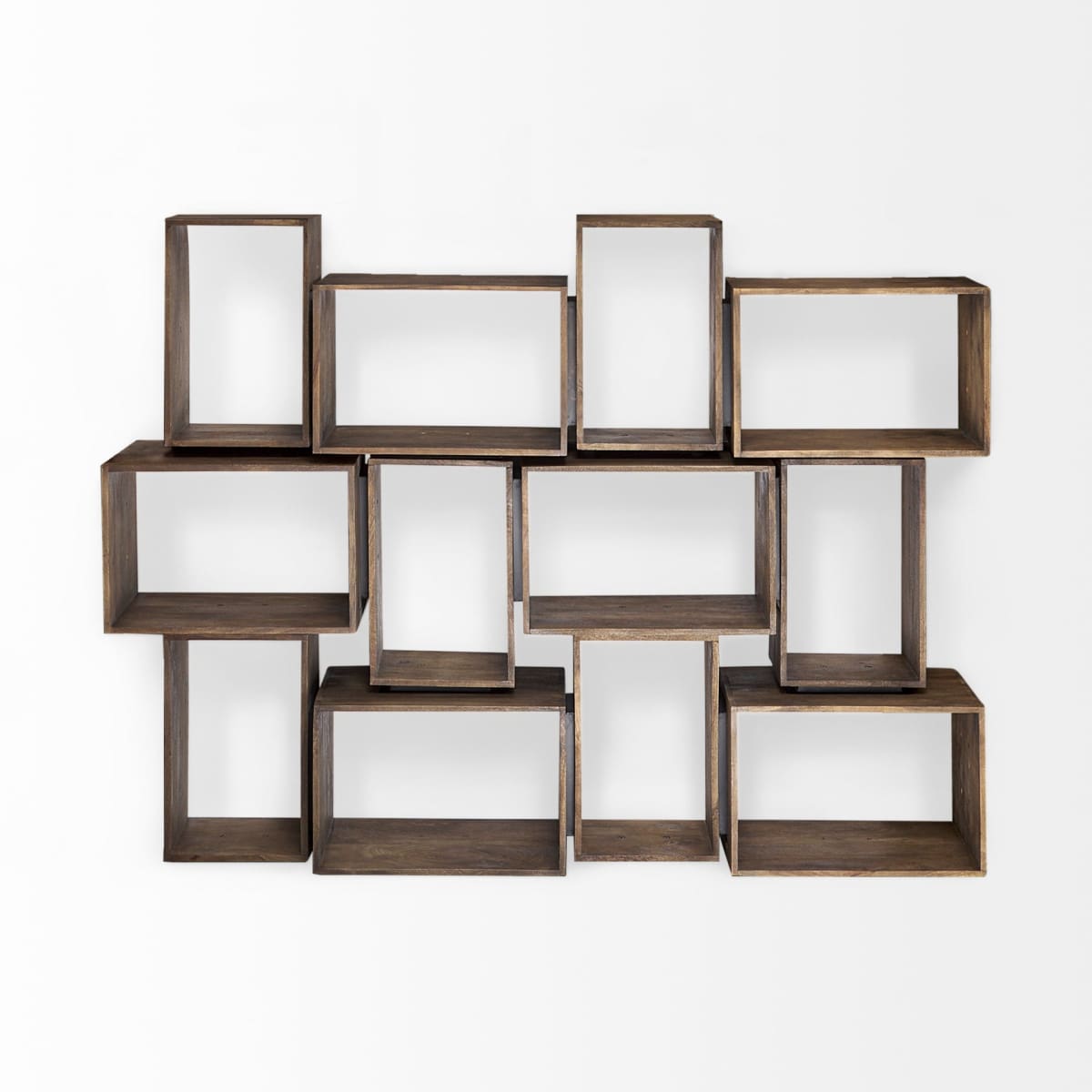 Simul Shelving Unit Brown Wood - shelving