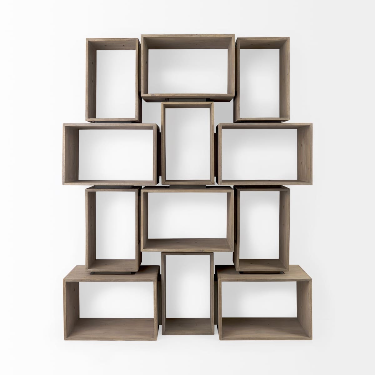 Simul Shelving Unit Light Brown Wood - shelving