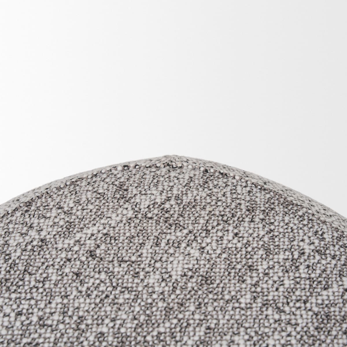 Siren Stool Gray Fabric | Brown Wood - poufs