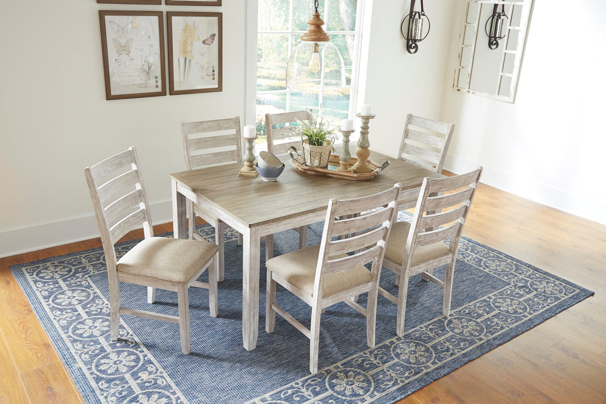 Skempton Dining Table and Chairs (Set of 7) - dining-table