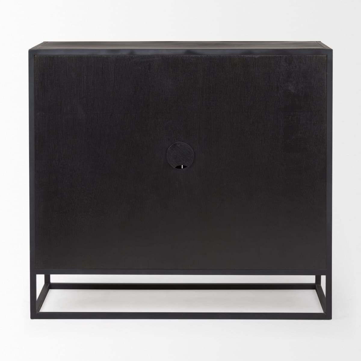 Sloan Accent Cabinet Black Wood | Black Metal - acc-chest-cabinets