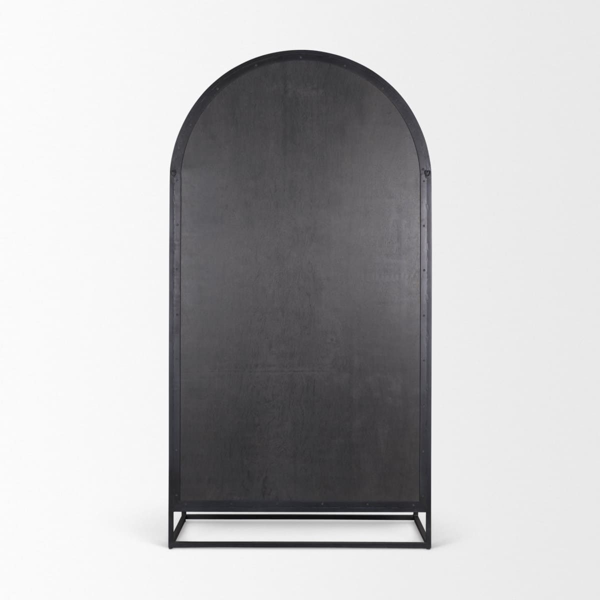 Sloan Curio Cabinet Black Wood | Black Metal | 80’’H - cabinets