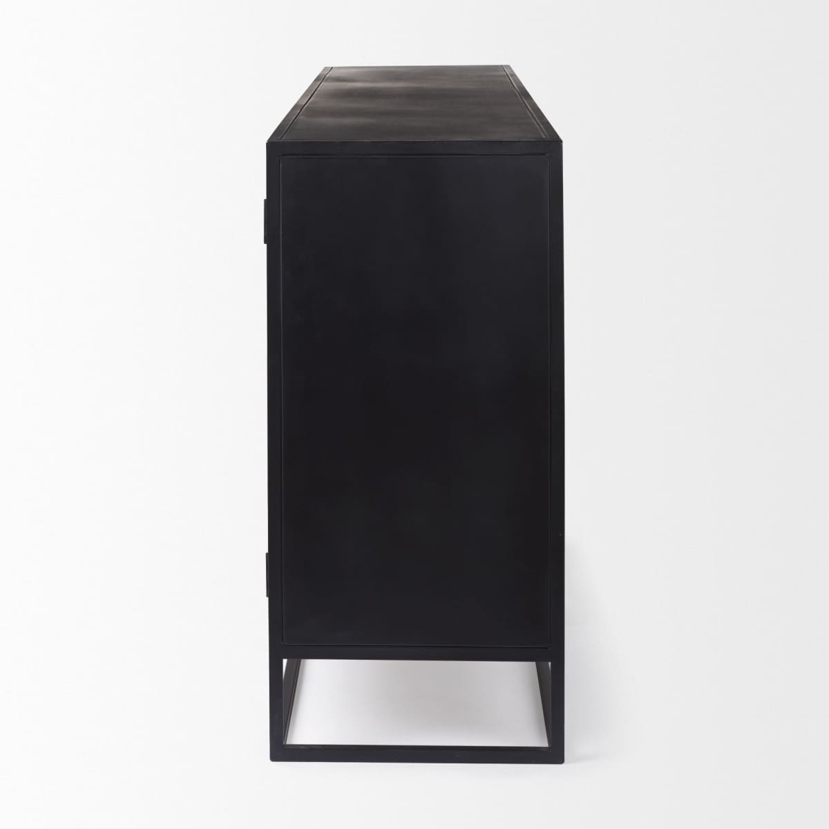 Sloan Sideboard Black & Brown Wood | Black Metal - sideboards-and-buffets