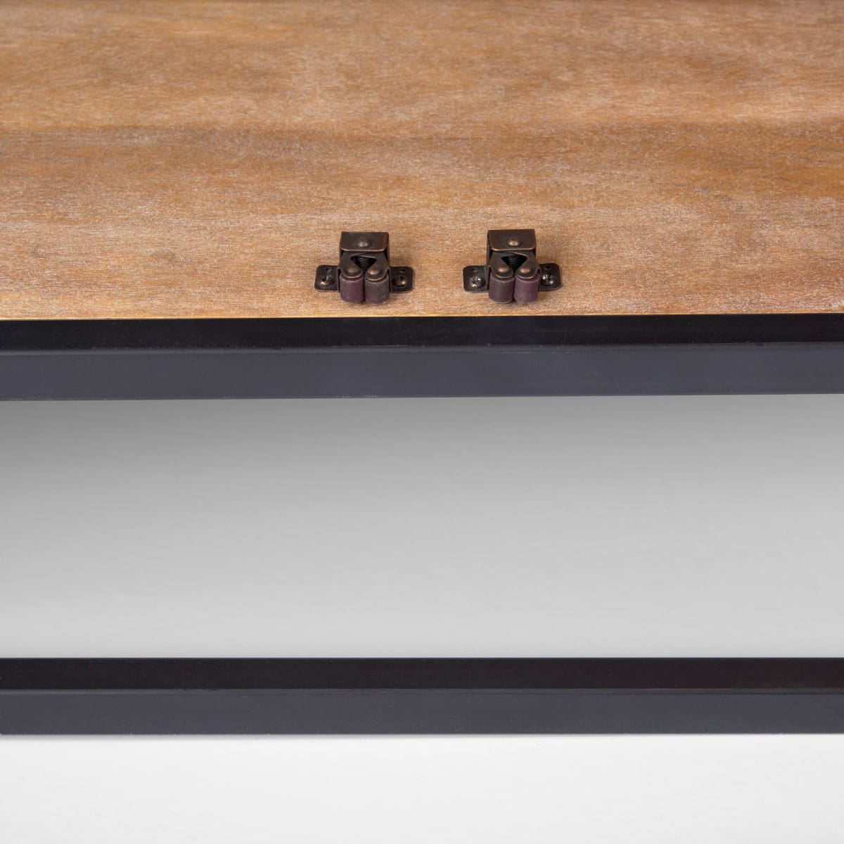 Sloan Sideboard Black & Brown Wood | Black Metal - sideboards-and-buffets