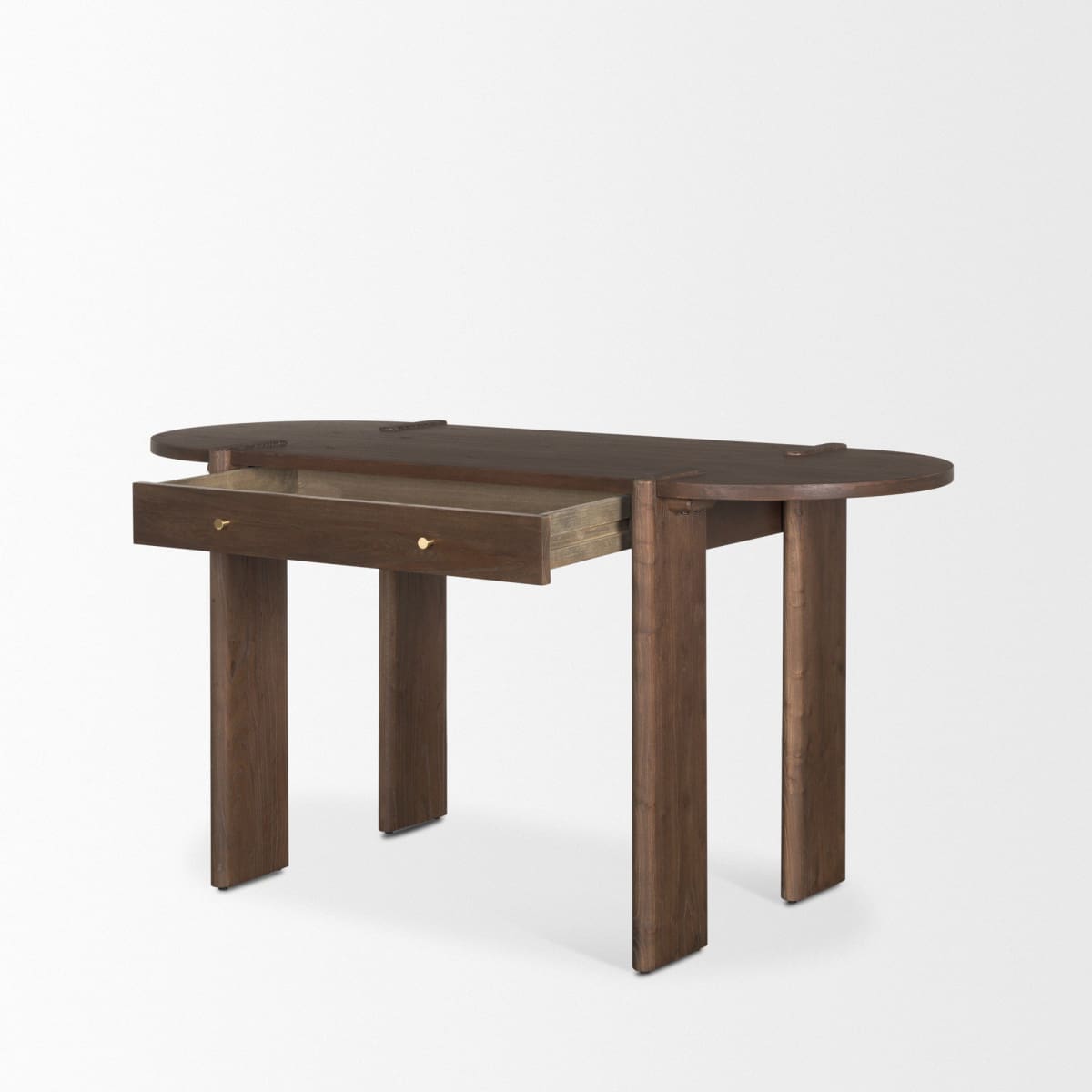 Sohan Desk Dark Brown | Wood - office