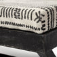 Solis Bench Black/Cream Fabric | Black Wood - benches