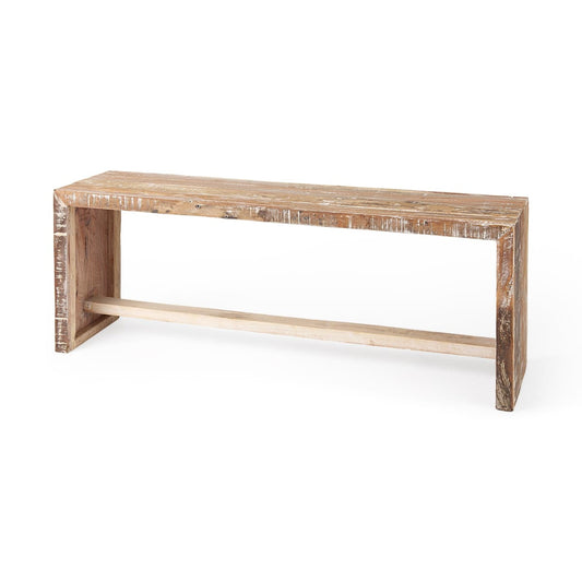 Solveig Bench Light Brown Wood - benches