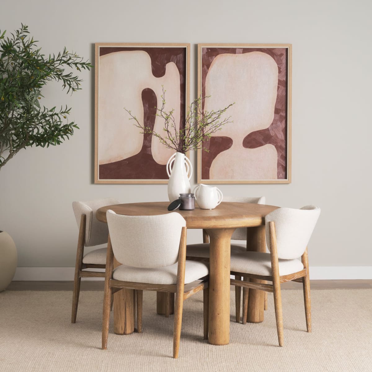 Soma Dining Table Light Brown | Wood - dining-table