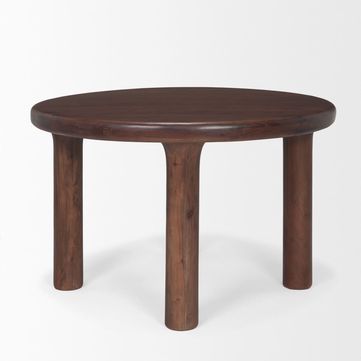 Soma Dining Table Red Brown Wood - dining-table