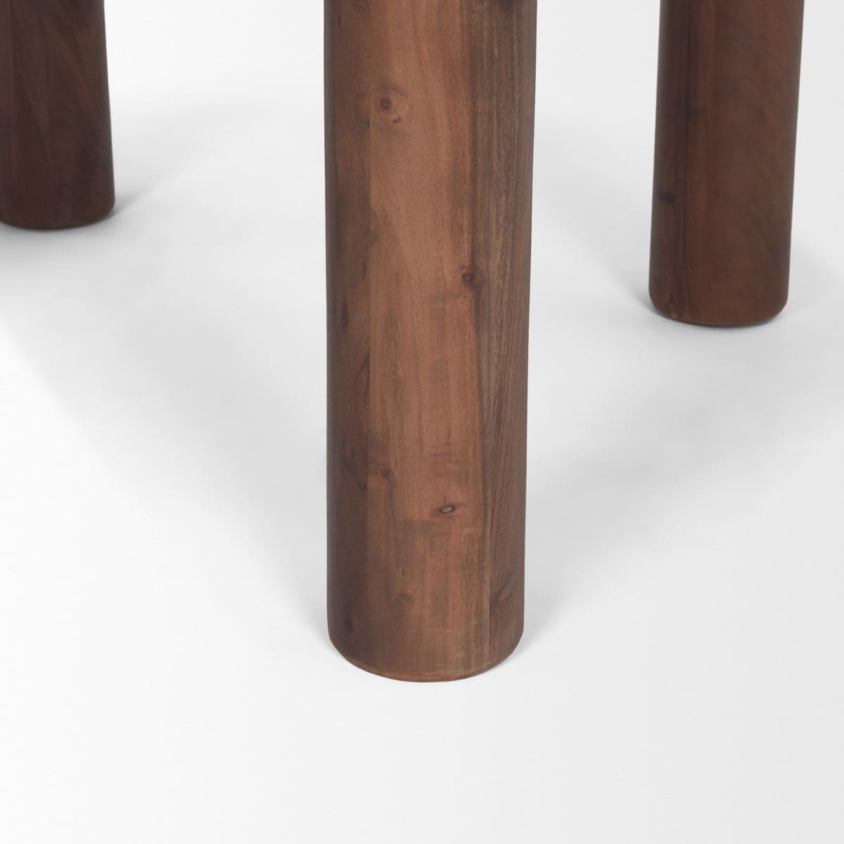 Soma Dining Table Red Brown Wood - dining-table