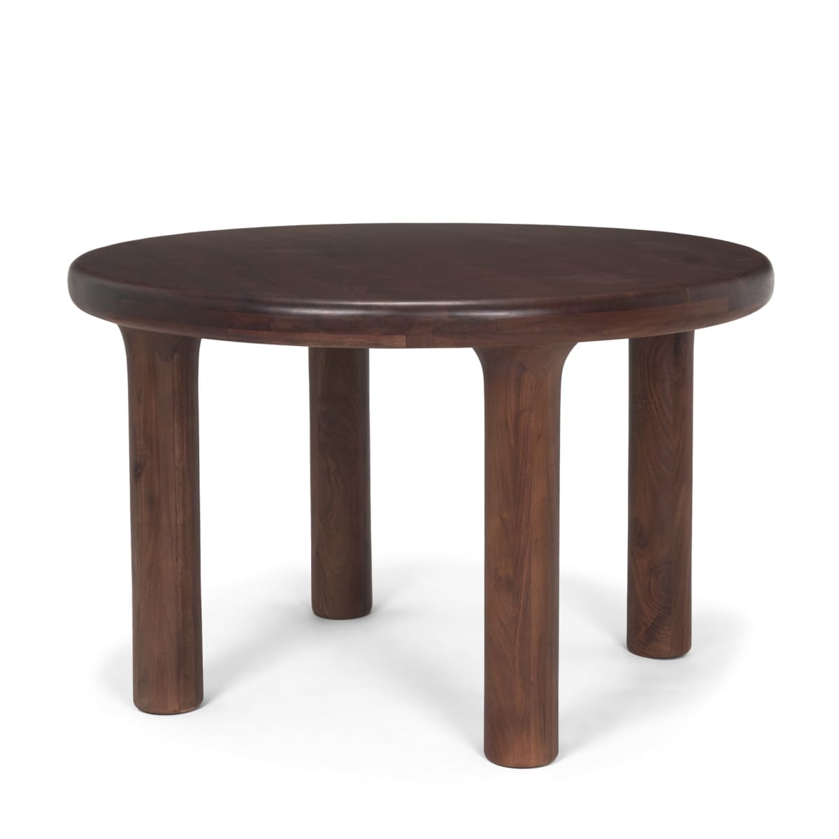 Soma Dining Table Red Brown Wood - dining-table