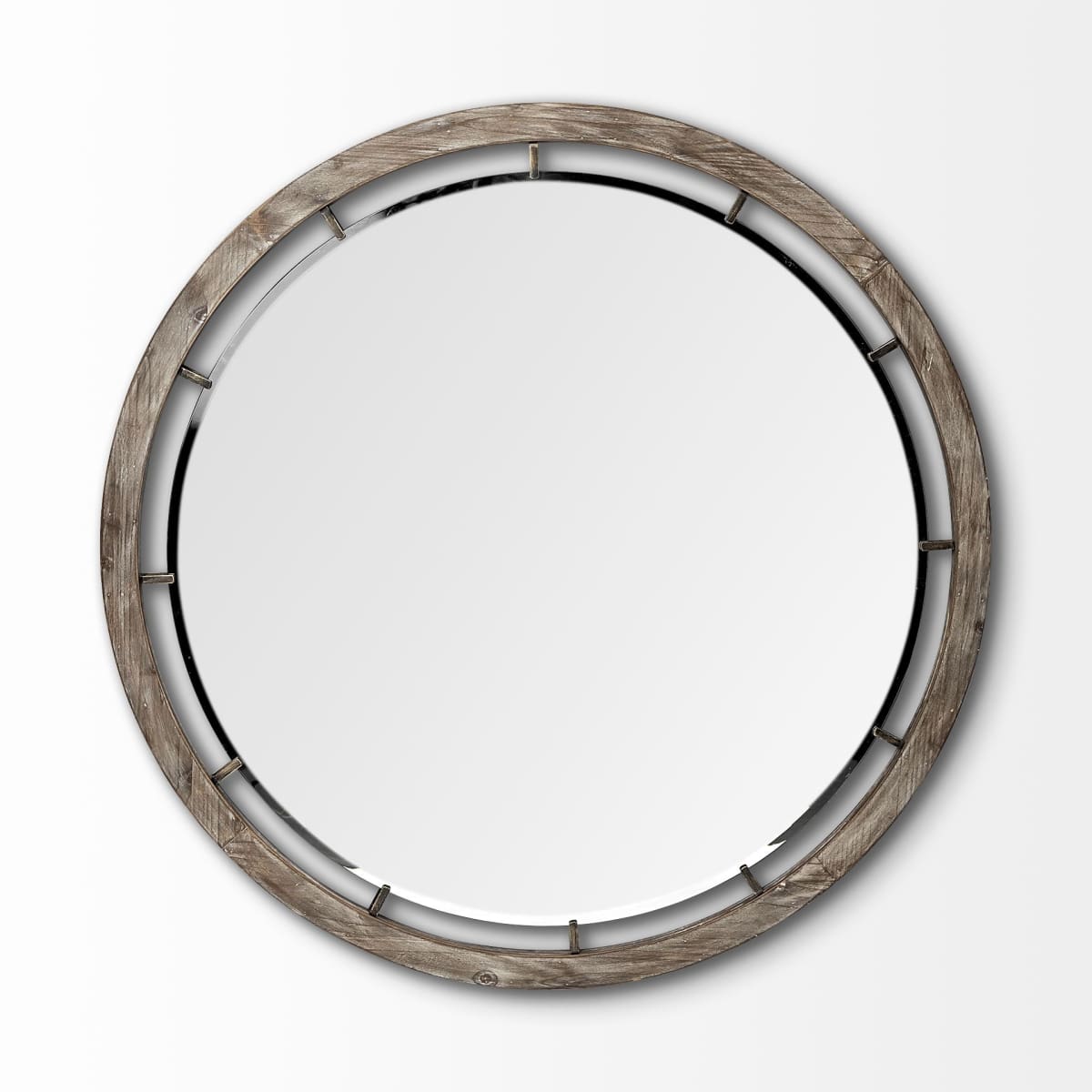 Sonance Wall Mirror Brown Wood | 46’’ - wall-mirrors-grouped