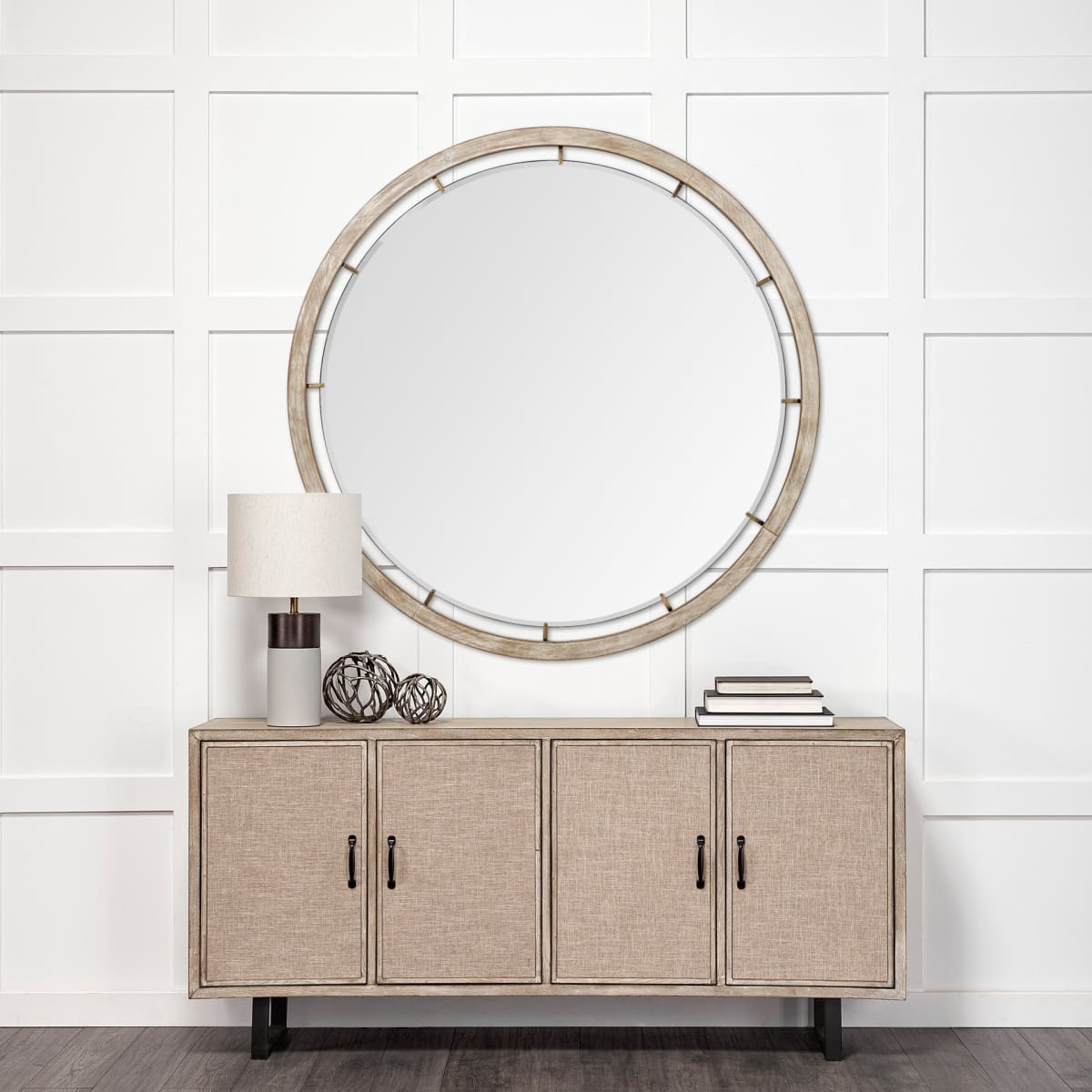 Sonance Wall Mirror Brown Wood | 54’’ - wall-mirrors-grouped