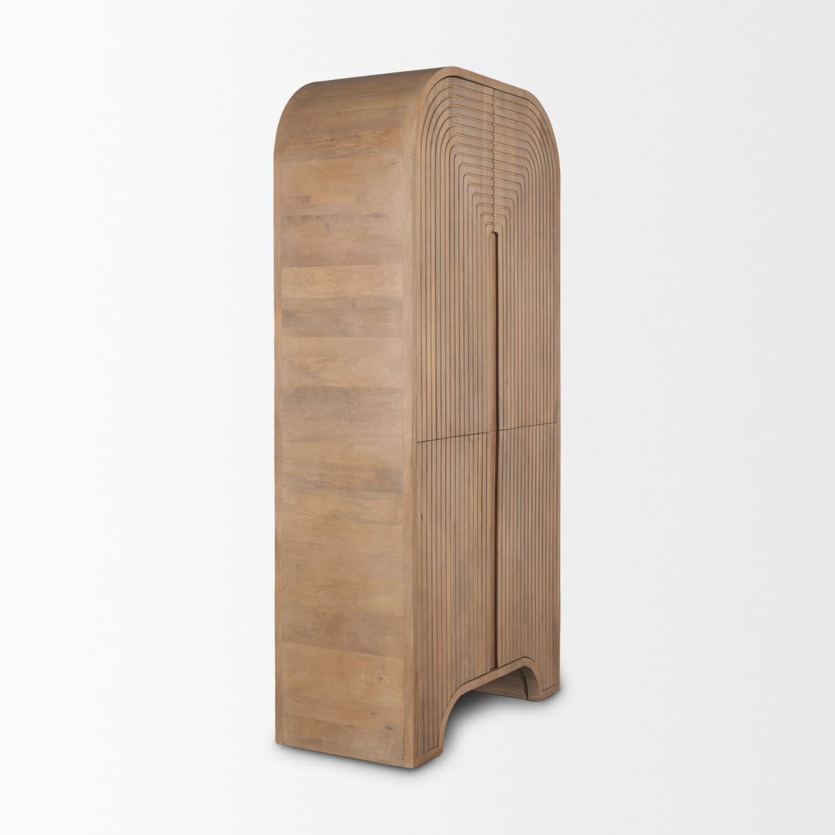 Sorina Curio Cabinet Light Brown Wood - cabinets