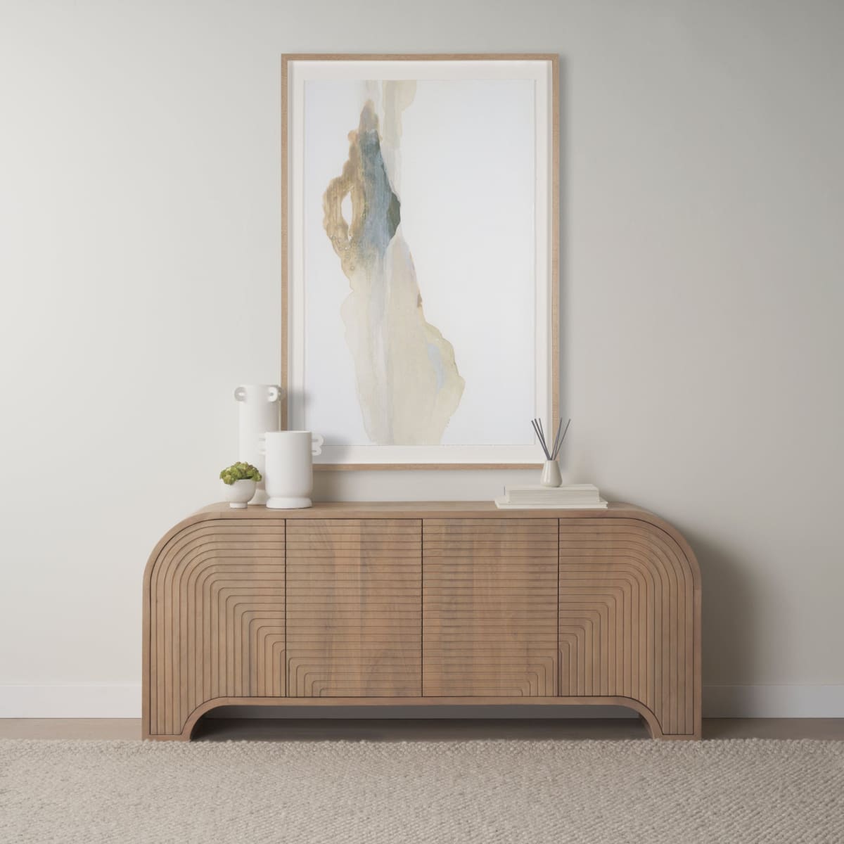 Sorina Sideboard Light Brown Wood - sideboards-and-buffets