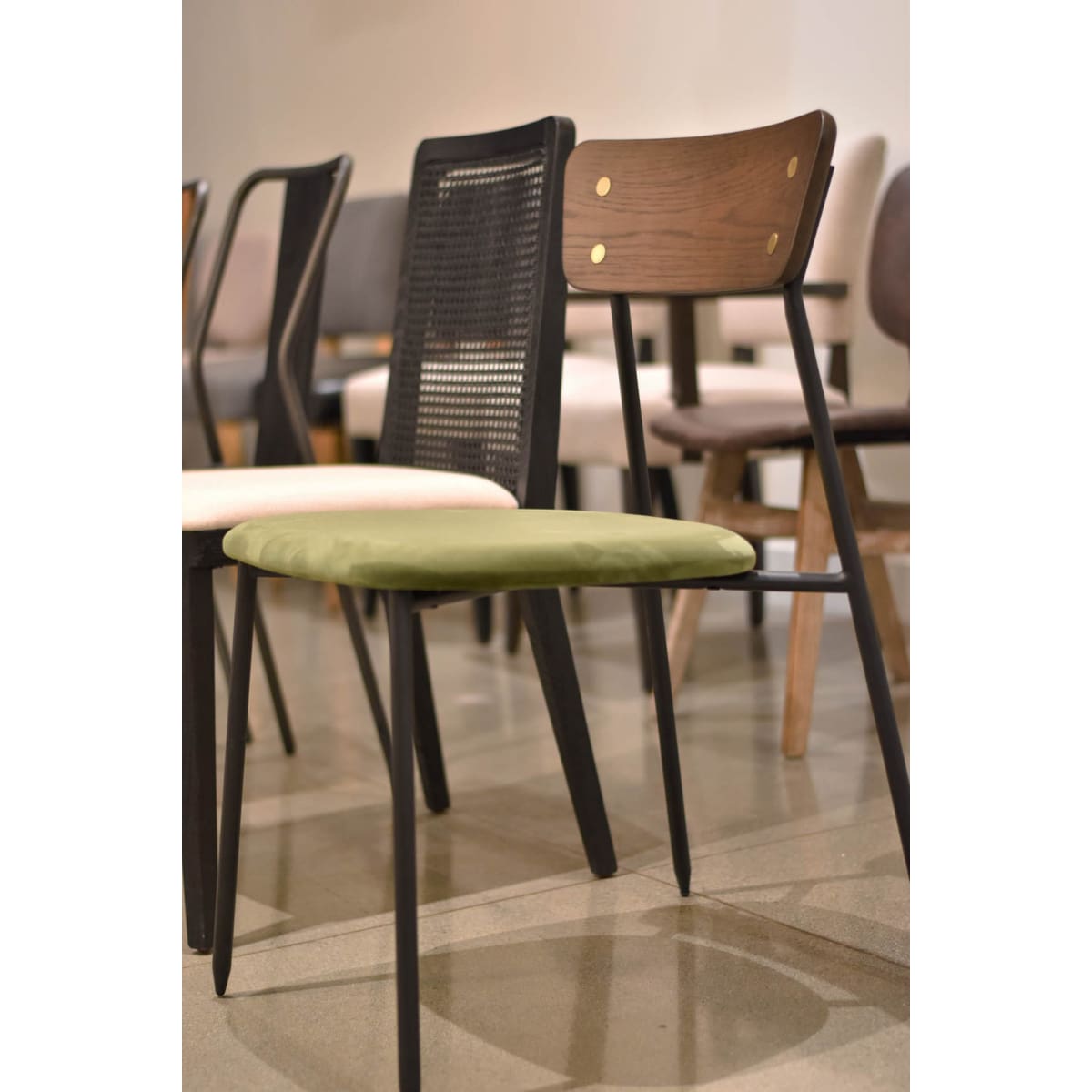 Spade Dining Chair - Cushion Seat - lh-import-dining-chairs