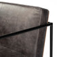 Stamford Bar Counter Stool Black Leather | Black Metal | Counter - bar-stools