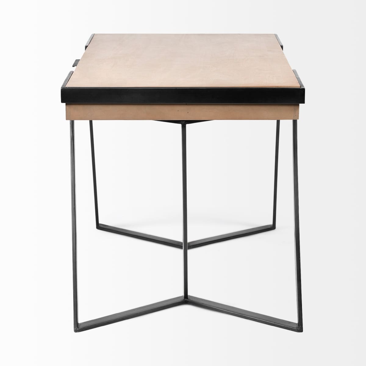 Steinbeck Office Desk Brown Wood | Black Iron - office