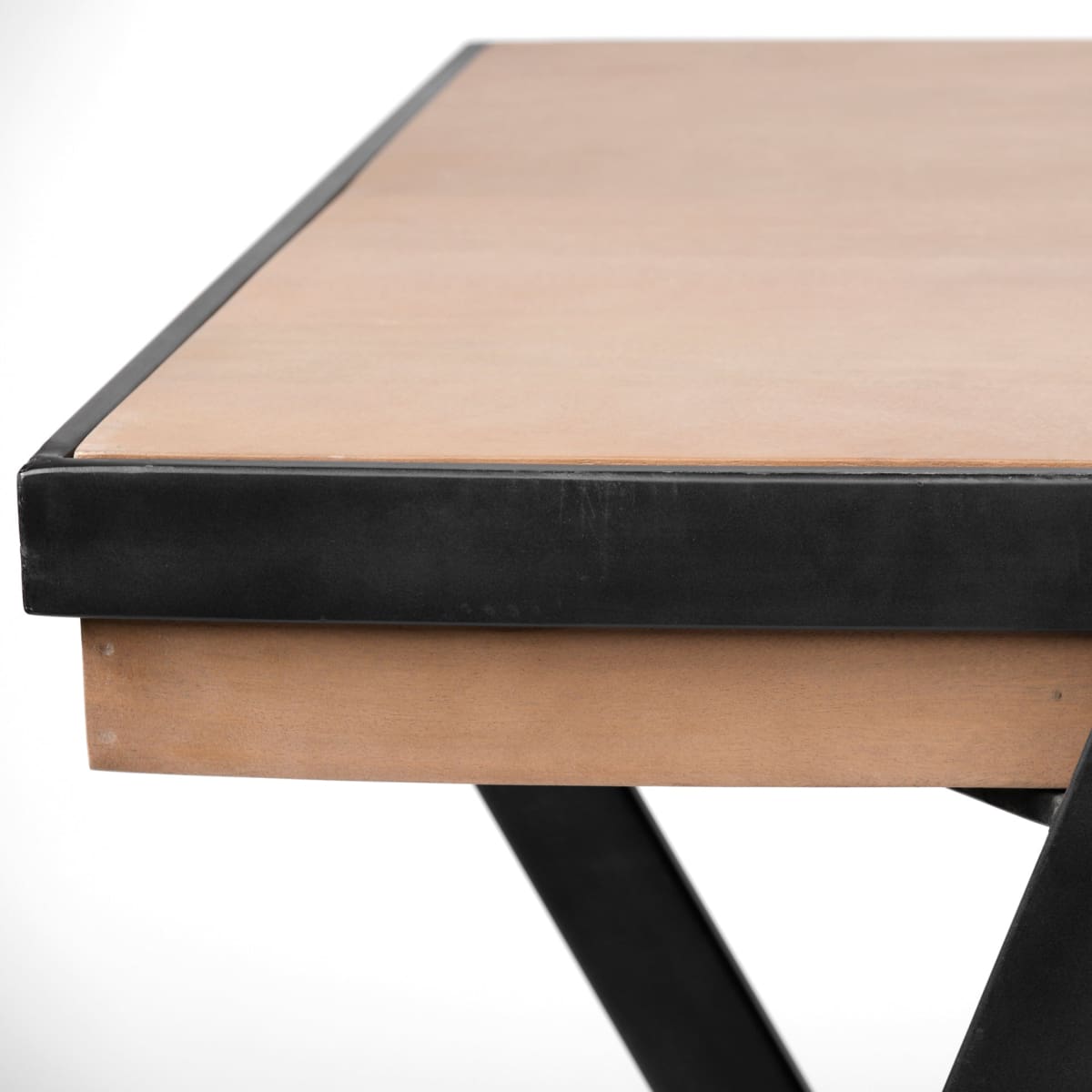 Steinbeck Office Desk Brown Wood | Black Iron - office