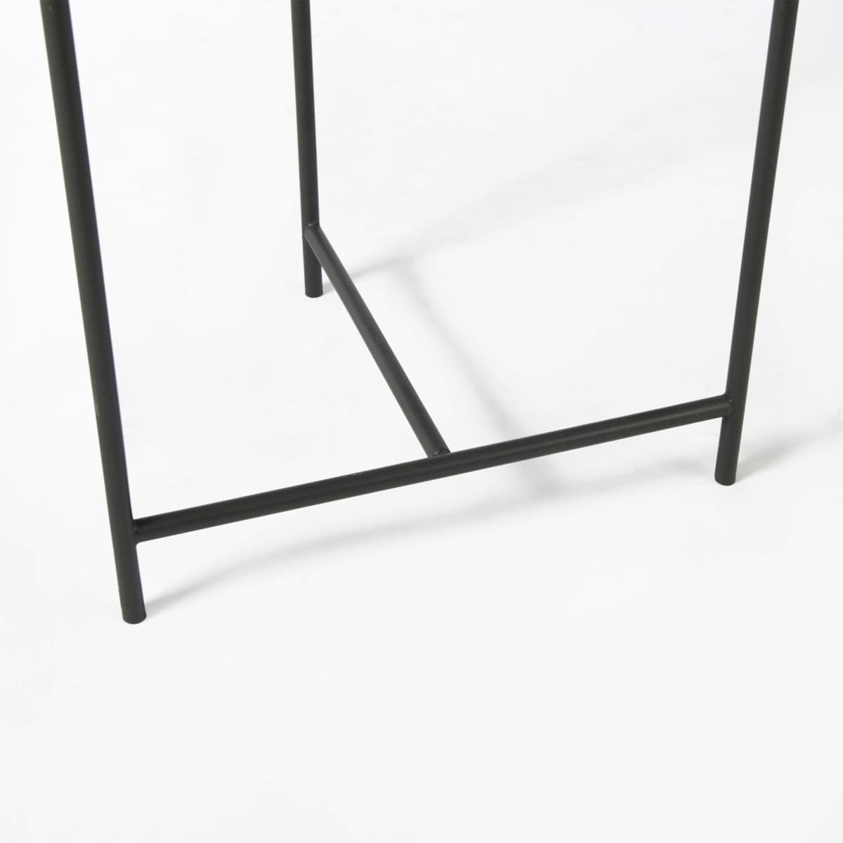 Stella Accent Table Gray Marble | Black Metal - accent-tables