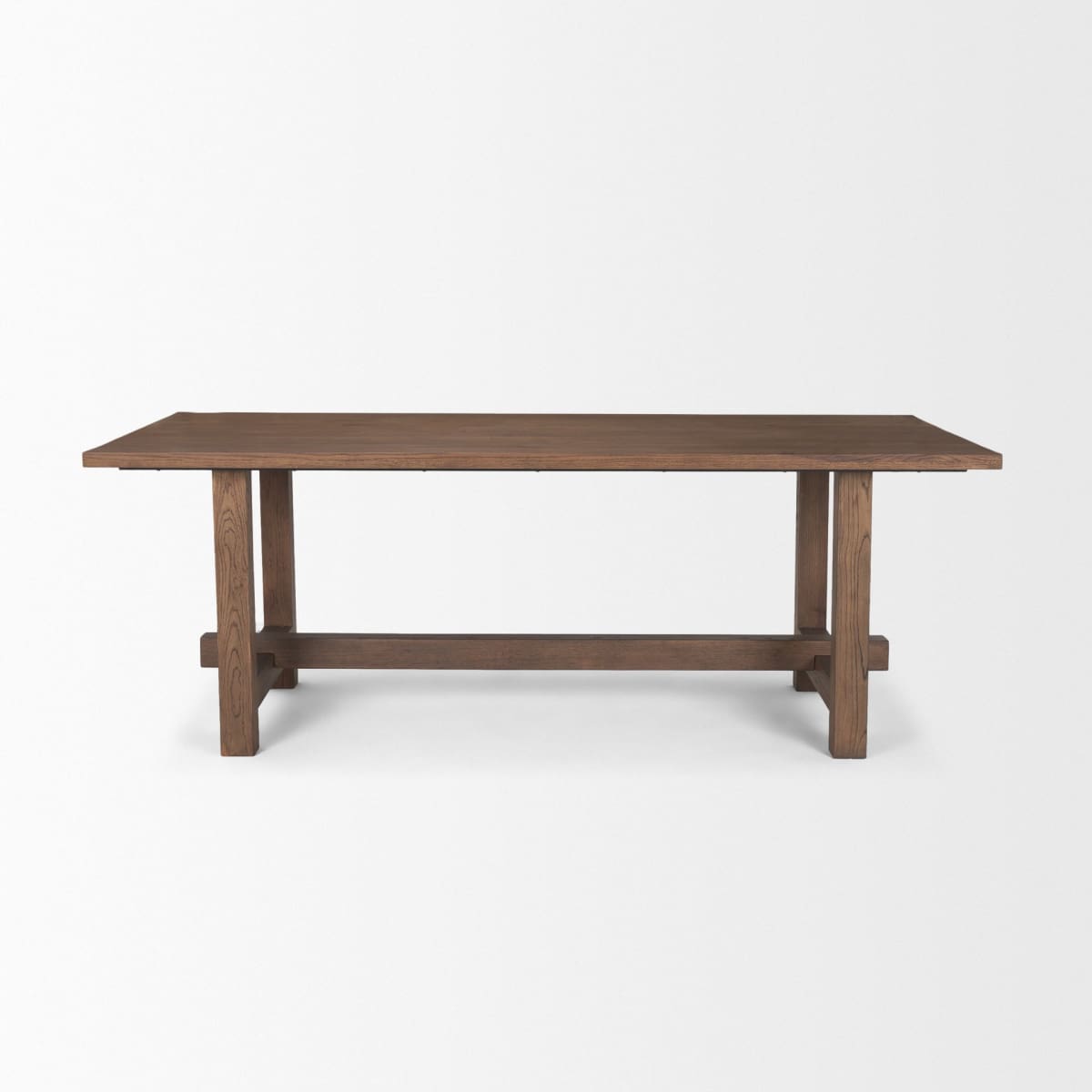 Suke Dining Table Medium Brown Wood | 84’’ - dining-table