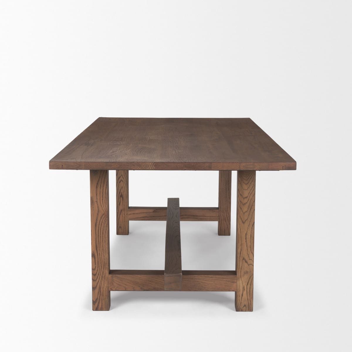 Suke Dining Table Medium Brown Wood | 84’’ - dining-table