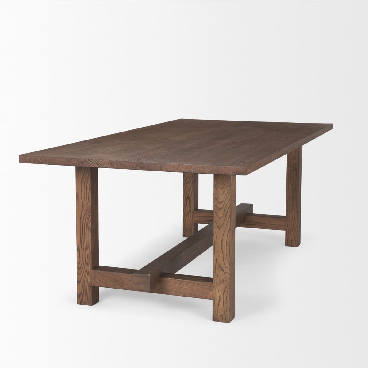 Suke Dining Table Medium Brown Wood | 84’’ - dining-table