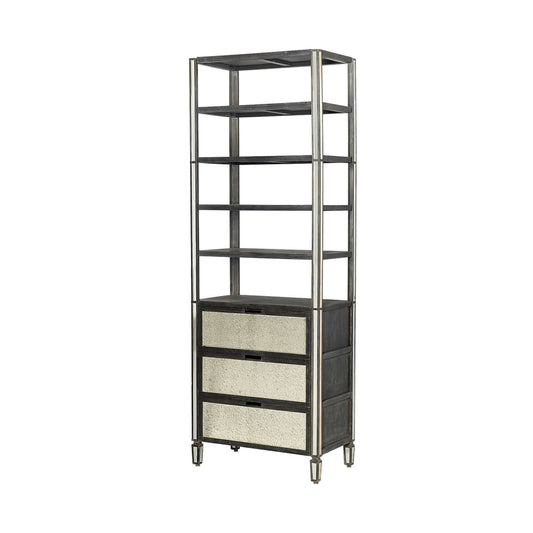 Sunnyvale Shelving Unit Wood | Glass - shelving