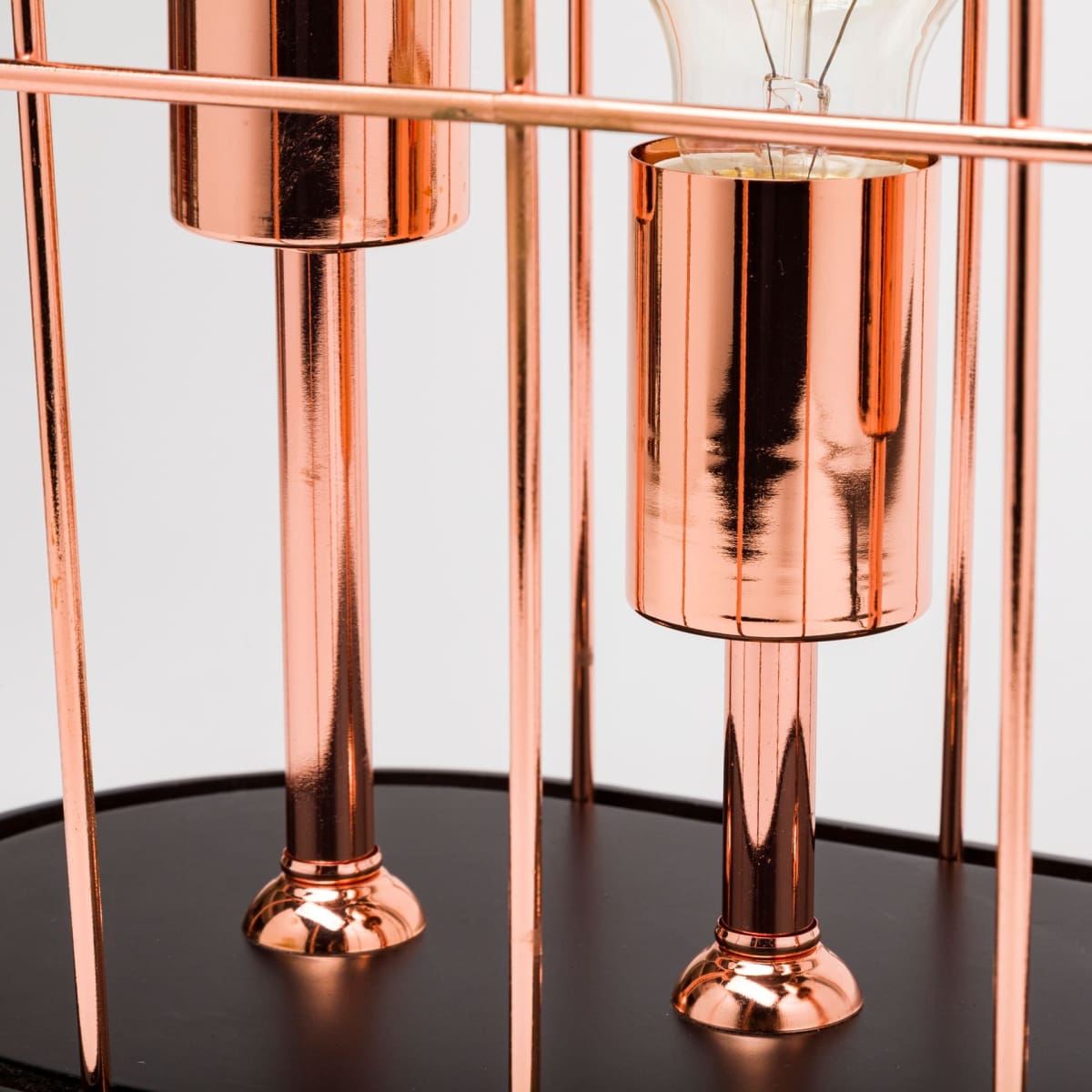 Sutton Table Lamp Rose-Gold Metal - table-lamps