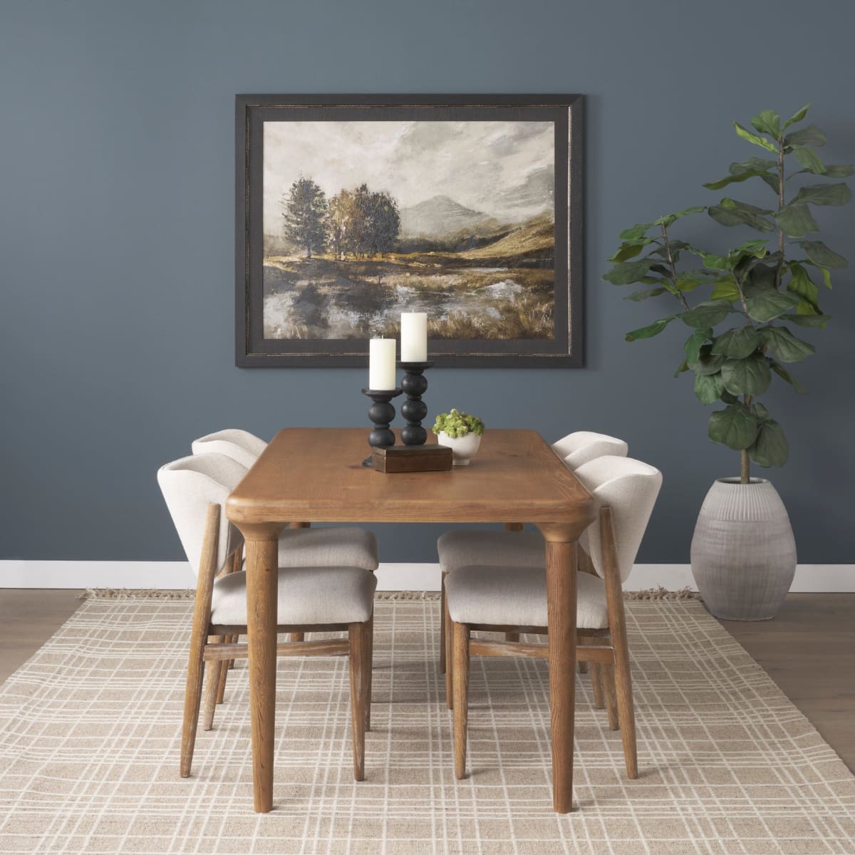 Suvan Dining Table Light Brown Wood | 72’’ - dining-table